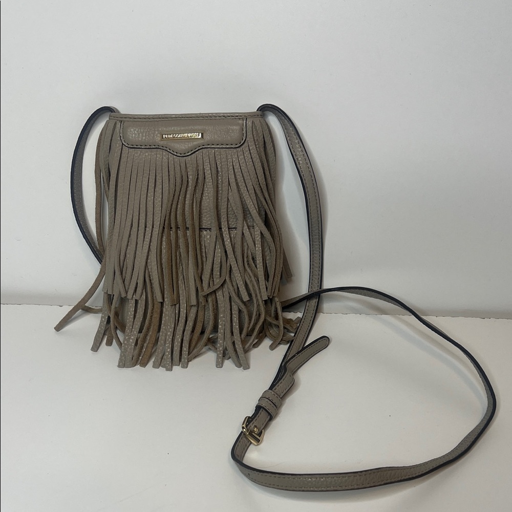 Rebecca Minkoff Finn pebbled leather phone crossbody bag